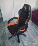 img 1 attached to Gaming chair COUGAR Fusion, upholstery: imitation leather, color: black/orange review by Barbara Barbara ᠌