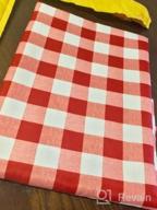 img 1 attached to YEMYHOM Rectangle Tablecloth: Spill-Proof, Oil-Proof Microfiber Cover For Indoor/Outdoor Parties - Red And White Checkered (60X104 Inch) review by Samantha Adams