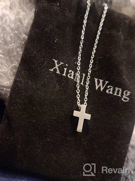 img 1 attached to Xianli Wang Small Stainless Steel Cross Pendant Necklace - Elegant and Minimalist Jewelry for Women review by Brittany Reed