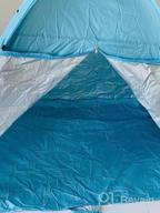 img 1 attached to ICorer Extra Large 3-4 Person Beach Cabana Tent Sun Shade Shelter - Sets Up In Seconds, Blue 78.7" L X 47.2" W X 51.2" H review by Alex Barnes