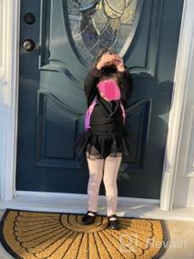 img 5 attached to DANSHOW Kids Long Leotards Pink Cardigan Dress (130cm) - Girls' Clothing