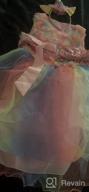 img 1 attached to Enchanting Princess Tulle Dress: 3D Flowers, Rainbow Birthday, Pageant, and Wedding Partywear review by Nikki Evans