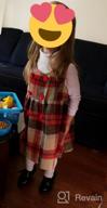 img 1 attached to Mud Kingdom Plaid Sleeveless Loose Fit Faux Wool Holiday Girls Dresses review by Randy Washington