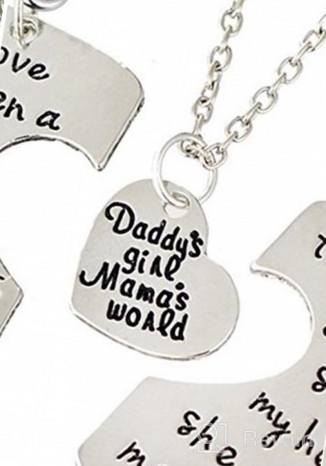 img 1 attached to Adorable 3PCs/Set Family Love Charm Pendant Keychain Jewelry Gifts for Daughter, Daddy, and Mom review by Byron Patil