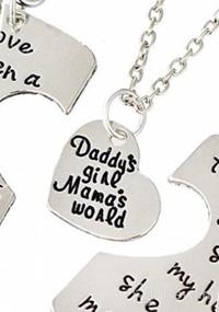 img 7 attached to Adorable 3PCs/Set Family Love Charm Pendant Keychain Jewelry Gifts for Daughter, Daddy, and Mom