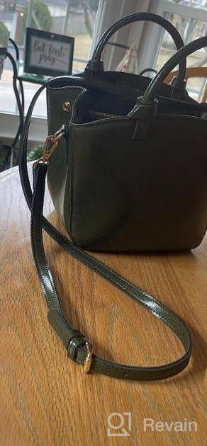 img 1 attached to Retro-Style Small Tote Shoulder Bag For Women - Genuine Leather Handbag By Covelin review by Nonito Shin