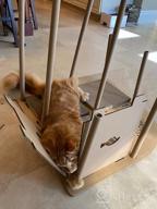 картинка 1 прикреплена к отзыву PETIQUE Cat Villa Cardboard Scratcher Tower, Modern Indoor/Outdoor Cat House Furniture, Planet-Friendly Playground For Cats & Small Dogs от Andrew Patel