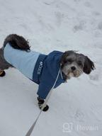 img 1 attached to M Blue Cozy Warm Hoodie Pet Clothes: Stylish Cotton Puppy Winter Coat With Hooded For Small Dogs Walking, Hiking & Travel In Cold Weather review by Alexandergraham Visoro