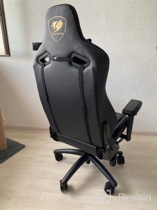 img 1 attached to 🪑 COUGAR Outrider S Gaming Chair - Imitation Leather Upholstery - Black/Orange Color review by Edyta Szczepaska ᠌