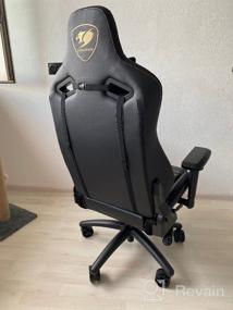 img 14 attached to 🪑 COUGAR Outrider S Gaming Chair - Imitation Leather Upholstery - Black/Orange Color