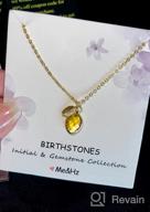 img 1 attached to Dazzle With The Me&Hz Dainty Birthstone Necklace: Personalized 14K Gold Filled Pendant For Girls And Women - Perfect Gift Option For Birthdays And Valentines' Day review by Tim Jenkins