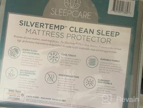 img 8 attached to Waterproof And Hypoallergenic SleepCare SilverTemp Mattress Protector - Soft 4-Way Stretch Polyester/Nylon Blend - Resists Odors - Fits Up To 18” Thick Cal King Mattresses - 72” X 84”