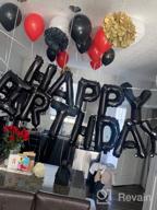 img 1 attached to Eco-Friendly Happy Birthday Balloon Banner - 16-Inch Mylar Foil Letters Sign Bunting For All Ages - Reusable Party Decorations And Supplies For Girls, Boys, And Adults review by Greg Mack