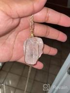 img 1 attached to YGLINE Raw Stone Healing Crystal Necklace: Enhancing Wellness and Beauty for Women review by Todd Wigfall