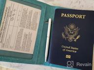 img 1 attached to Secure Your Travel Documents With ACdream'S RFID Blocking Passport And Vaccine Card Holder Combo In Black For Women And Men review by Tom Oberhue
