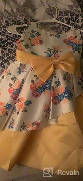 img 1 attached to 👗 CMMCHAAH Girls Pageant Party Dresses: Floral Print Formal Dress for Ages 2-9Y review by Jack Malloy