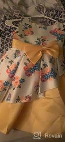 img 7 attached to 👗 CMMCHAAH Girls Pageant Party Dresses: Floral Print Formal Dress for Ages 2-9Y