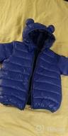 img 1 attached to Baby Boys Girls Winter Coats Hoods Light Puffer Down Jacket Outwear review by Christine Rowe