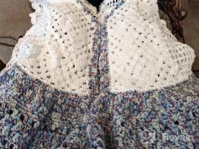 img 5 attached to Boho Chic: Sleeveless Floral Crochet Lace Vest With Open Front For Women
