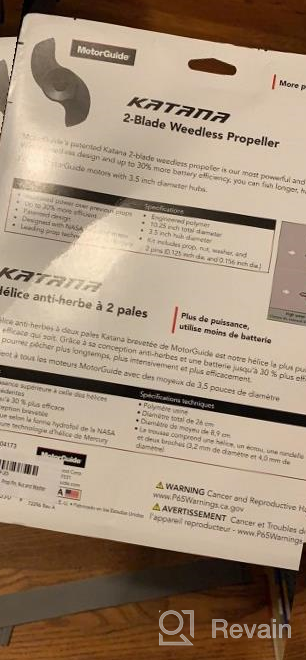 img 1 attached to 🚀 MotorGuide Katana 2-Blade Propeller - 10.25" Diameter, 3.5" Hub - Prop Pin, Nut, Washer Included review by Ashwin Patel