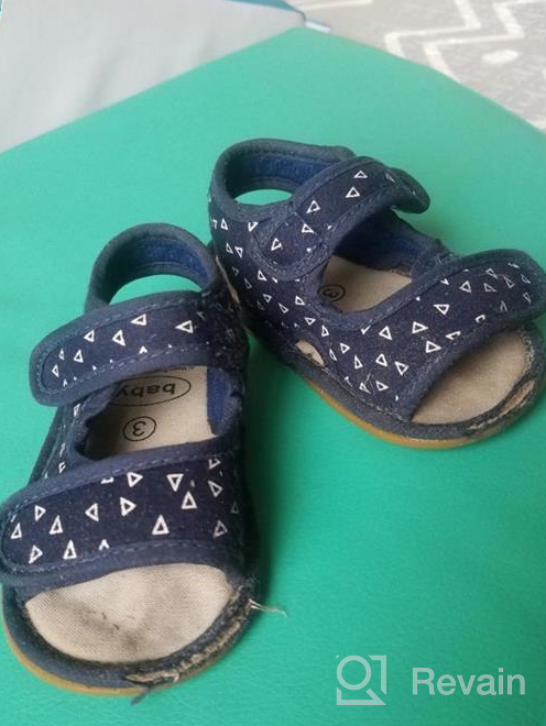 img 1 attached to 👶 Premium Breathable Anti-Slip Rubber Sole Baby Girls Boys Sandals - Perfect for Infant Summer Outdoor Activities and Toddler First Walkers review by Derek Faseworld