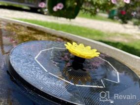 img 7 attached to Smart Solar Fountain Pump For Bird Bath - TekHome 3W Powered Garden Pool Pond Outdoor Fountains