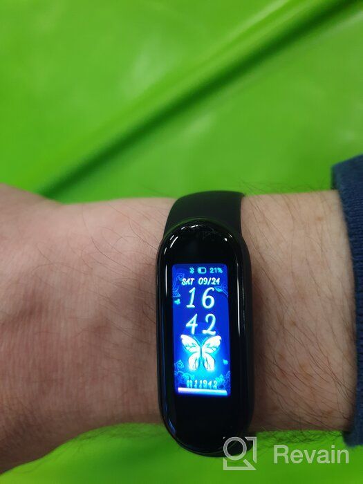 img 1 attached to Smart bracelet Xiaomi Mi Smart Band 5 RU, black review by Celina Daniel ᠌