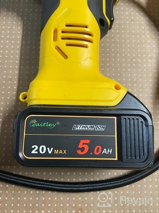 img 1 attached to Waitley 2 Pack 20V 5.0Ah Replacement Battery Compatible With Dewalt Max DCB200 DCB203 DCB204 DCD780 DCD785 DCD795 DCF885 DCF895 DCS380 DCS391 Li-Ion Battery Tools review by Jordan Perez