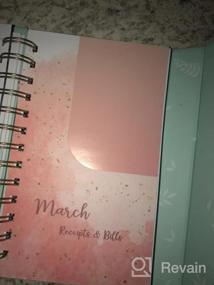 img 6 attached to Budget Planner - Budget Book, 12 Month Financial Organizer, Expense Tracker, Undated Finance Planner & Bill Organizer, 8.3" X 6.2" Monthly Budget Book, Account Book, Start Anytime, Inner Pocket, Stickers