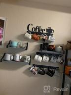 img 1 attached to HULISEN Coffee Mug Wall Rack: 12 Heavy Duty Hooks, Metal Sign & Rustproof Tea Cup Hanger For Kitchen, Office & Bar Decor review by Dean Pascual
