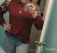 img 1 attached to Fall Fashion: Women'S Leopard Print Color Block Crewneck Sweatshirts With Long Sleeves review by Jon Delgado