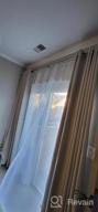 img 1 attached to Ivory/Cream Grommet Top Room Darkening Curtains - 96 Inch Length, Energy Efficient, Thermal Insulated, Extra Long Window Treatment - One Panel Blackout Drapes For Living Room By H.VERSAILTEX review by Jasmine Mcneal