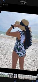 img 8 attached to V-Neck Ruffle Monokini One Piece Bathing Suit With Padded Support For Women By SPORLIKE