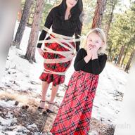 img 1 attached to Stylish and Comfortable KYMIDY Girl Maxi Dress: Buffalo Check Plaid with Pockets (6-14yrs) review by Olivia Turner