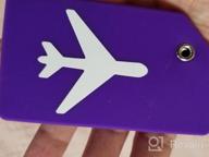 img 1 attached to Colorful Teskyer Luggage Tags With Privacy Protection For Suitcase And Travel Bags (3 Pack) review by Tammy Cooley