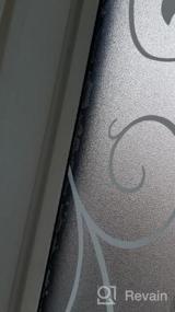 img 7 attached to Оконная пленка White Flower Privacy - DUOFIRE Статическая цепляющая без клея анти-УФ наклейка для ванной, спальни и гостиной (23,6 дюйма X 78,7 дюйма) - DP014W