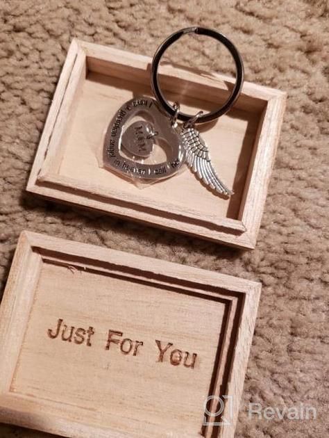 img 1 attached to Personalized Keychain For Women - Mother'S Day Gift, Inspirational Keyring With SANNYRA Motivational Quote review by Jennifer Vasquez