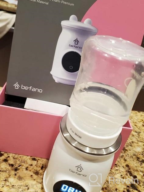 img 1 attached to Keep Your Baby'S Milk Warm Anytime And Anywhere With Befano Portable Bottle Warmer: Touch Control, 5 Adapters, And 9000MAh Rechargeable Battery Included! review by Kevin Compton