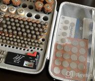 img 1 attached to Battery Organizer Storage Case With Tester - Holds AA AAA AAAA 9V C D Lithium 3V Batteries (Batteries Not Included) review by Junior Andreano