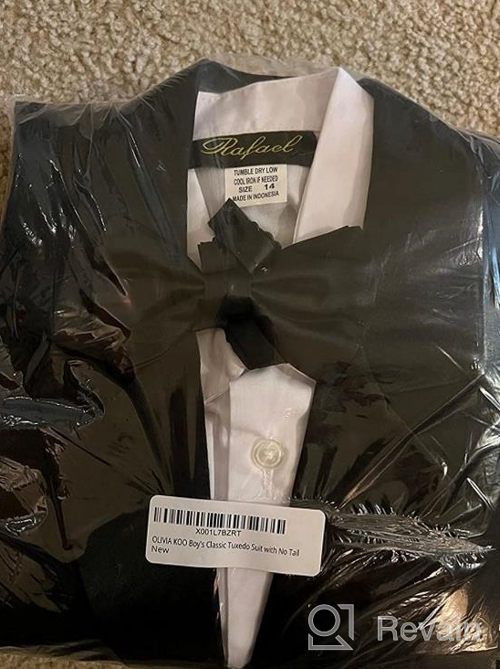 img 1 attached to 👔 Stylish and Sophisticated: OLIVIA KOO Boys Classic Tuxedo for Boys' Clothing review by John Espindola