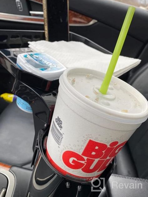 img 1 attached to Enhance Your Car'S Convenience With JoyTutus Cup Holder Expander: 360° Rotation & Large Capacity For 18-40 Oz Cups review by Tim Jolivette