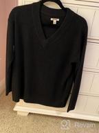 img 1 attached to Soft & Stylish Women'S Thermal V-Neck Sweater By Goodthreads review by Carlos King