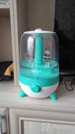 img 1 attached to Kitfort KT-2828-3 Aromatization Air Humidifier, Turquoise White review by Adam Borkoski ᠌