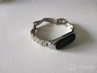 img 1 attached to Metal Strap for Xiaomi Mi Band 5 Silver review by Avut Bouchen ᠌