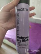 img 1 attached to Revive and Protect: MATRIX Unbreak My Blonde Strengthening Shampoo - Repairs, Softens, and Adds Shine to Damaged Lightened Hair - Sulfate-Free Formula review by Thanh Qu ᠌