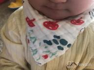 img 1 attached to Organic Cotton Baby Bibs - HECCEI Bandana Drool Bibs For Teething And Drooling review by Jon Conner