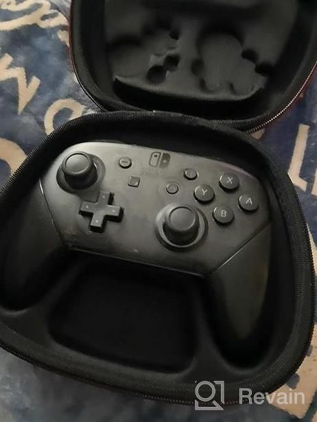 img 1 attached to Sisma Switch Controller Case: Compatible With Nintendo Switch Pro, Travel Safekeeping Holder Protective Cover Storage Carrying Bag review by Danny Thomas