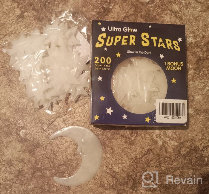 img 1 attached to A set of glow-in-the-dark decorative/interior stickers, 200 stars and 1 moon review by Ada Plech ᠌