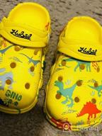 img 1 attached to Dinosaur Cartoon Sandals Toddler Numeric_10 Boys' Shoes in Clogs & Mules review by Jonathan Germain