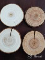 img 1 attached to 22Pcs 3.5"-4" Unfinished Natural Wood Slices Circle Kit Without Hole DIY Arts Crafts For Rustic Wedding Decorations, Round Coasters & Halloween/Christmas Ornaments. review by Randy Basque
